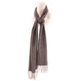 thumbnail image 5 of Cashmere Feel New England Plaid Scarf - 100% Acrylic - Super Soft - Gold Brown, 5 of 7