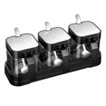 thumbnail image 1 of MesaSe Glass Storage Jars Spice Containers Set with Stainless Steel Lids and Spoons for Sugar Serving Salt Coffee Tea, 1 of 8