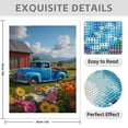 thumbnail image 3 of Diamond Art Kits for Adults - 5d Blue Vintage Truck Field Flowers Diamond Painting for Adults, Diamond Art for Adults Beginners, Diamond Painting Kits for Adults for Home Wall Decor, 3 of 7