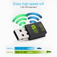 thumbnail image 4 of GJX USB WiFi Bluetooth Adapter, 600Mbps Dual Band 2.4/5Ghz Wireless Network External Receiver, Mini WiFi Dongle for PC/Laptop/Desktop, 4 of 4