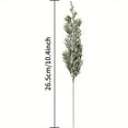 thumbnail image 3 of 20PCS Christmas Artificial Pine Branches, 10.5" Snowy Snow Flocked Faux Greenery Norfolk Pine Sprigs Cypress Stems, White Frosted Fake Foliage Pine Needle Picks for DIY Craft Garland Home Decor, 3 of 6