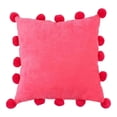thumbnail image 2 of Cojín Decorativo Home Trends Cuadrado Pompones Rosa, 2 of 4