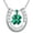 Silver, variant on 4 Leaf Clover Necklace 925 Sterling Silver Green Clover Pendant Jewelry for Women Christmas Birthday Gifts