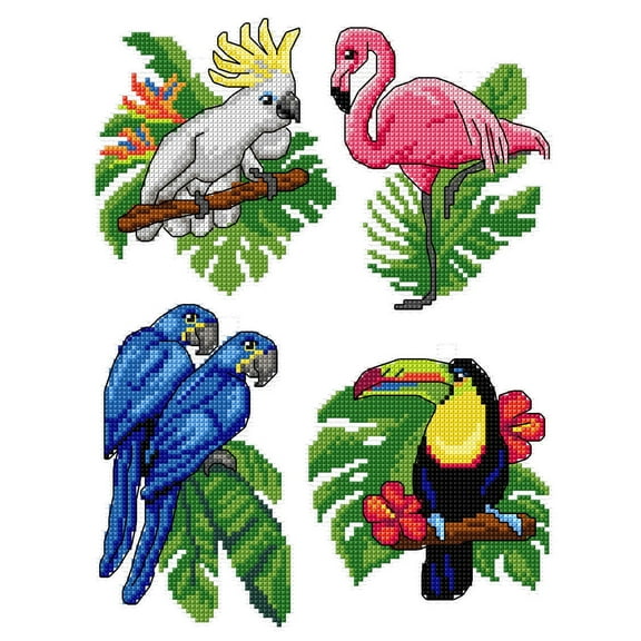 "Exotic Birds" 165CS Counted Cross-Stitch Kit