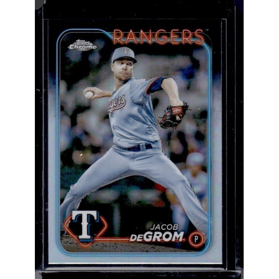 2024 Topps Chrome Refractors Jacob deGrom #228 Texas Rangers Baseball Card