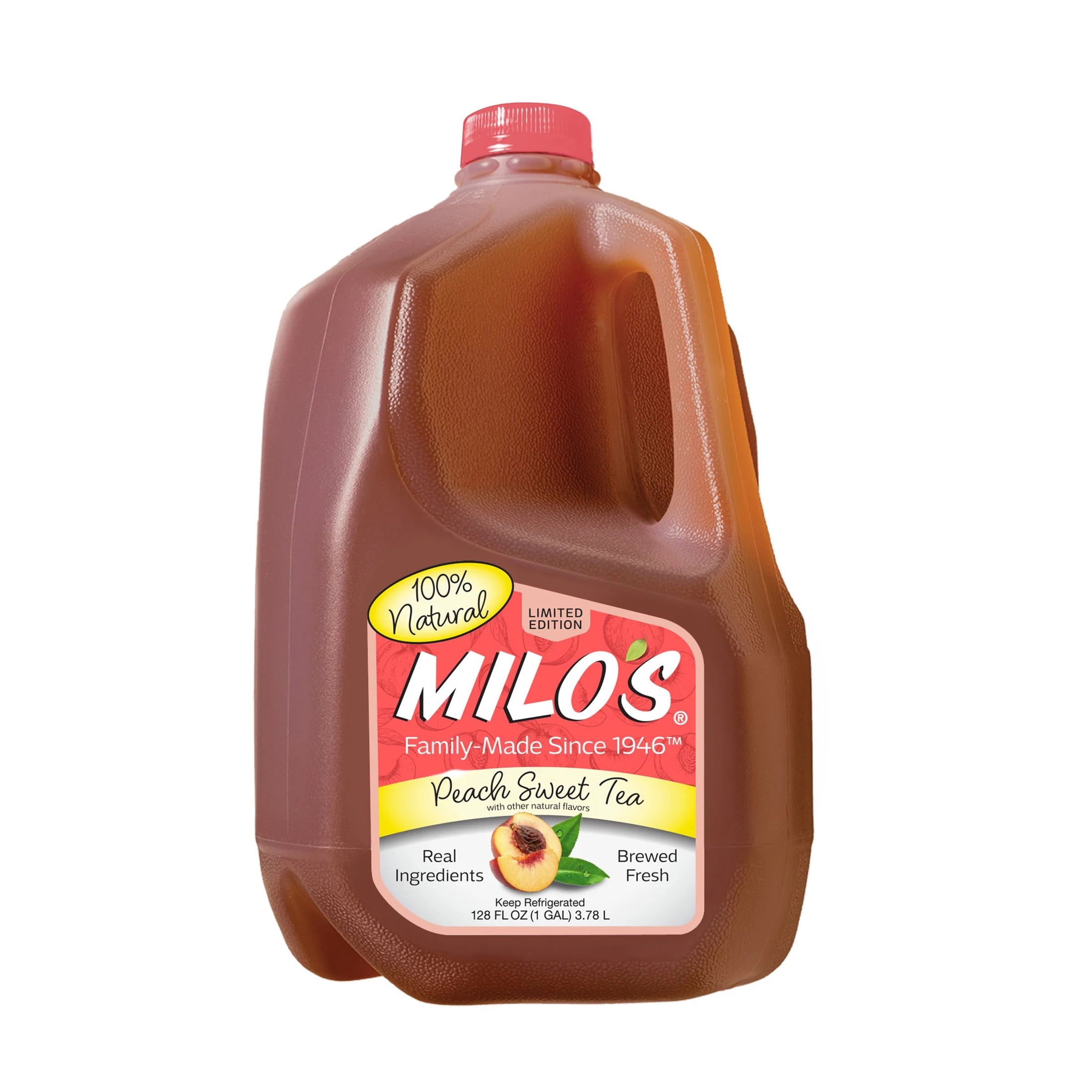 Milo's Peach Sweet Tea, 128 fl oz