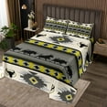 thumbnail image 2 of Erosebridal Boho Aztec Quilt Sets for Queen Size Bed, Mandala Hippie 02, Triangle Geometry Decor 3-Piece, 2 of 5