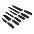 thumbnail image 6 of Beautiful 6 Piece Stainless Steel Knife Set Black Sesame with Gold Accent By Drew Barrymore, 6 of 11