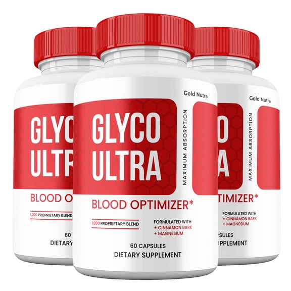 Glyco Ultra Capsules, GlycoUltra Pills Glycogen Support Supplement Maximum Strength, 30 Day Supply (3 Pack)