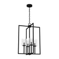 thumbnail image 2 of Hunter - Kerrison 4-light Natural Black Iron, Medium Size Pendant Light, Dimmable, Rectangle Shaped, for Bedrooms, Dining, Living Rooms - 19540, 2 of 6