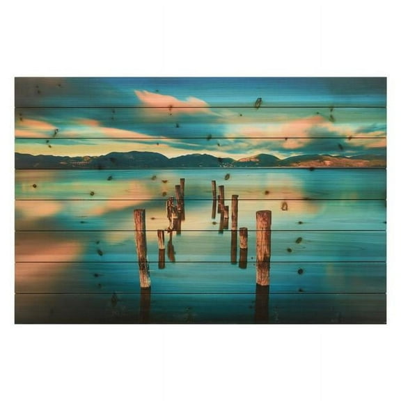 Empire Art Direct ADL-EAD3290-3045 Fine Art Giclee Printed on Solid Fir Wood Planks - Evening Light