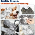 thumbnail image 3 of VavoPaw Pet Grooming Gloves - Dog Bathing Shampoo Brush with High Density Teeth, Heat Resistant Silicone Five Finger Design for Bathing and Massaging Dogs and Cats, Gray, 3 of 7