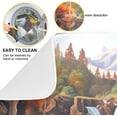 thumbnail image 2 of Waterfall Painting Dish Drying Mat, Absorbent Microfiber Pad Protector For Kitchen Counter Top Mat Dish Drainboard 16x18in Home Decor, 2 of 7