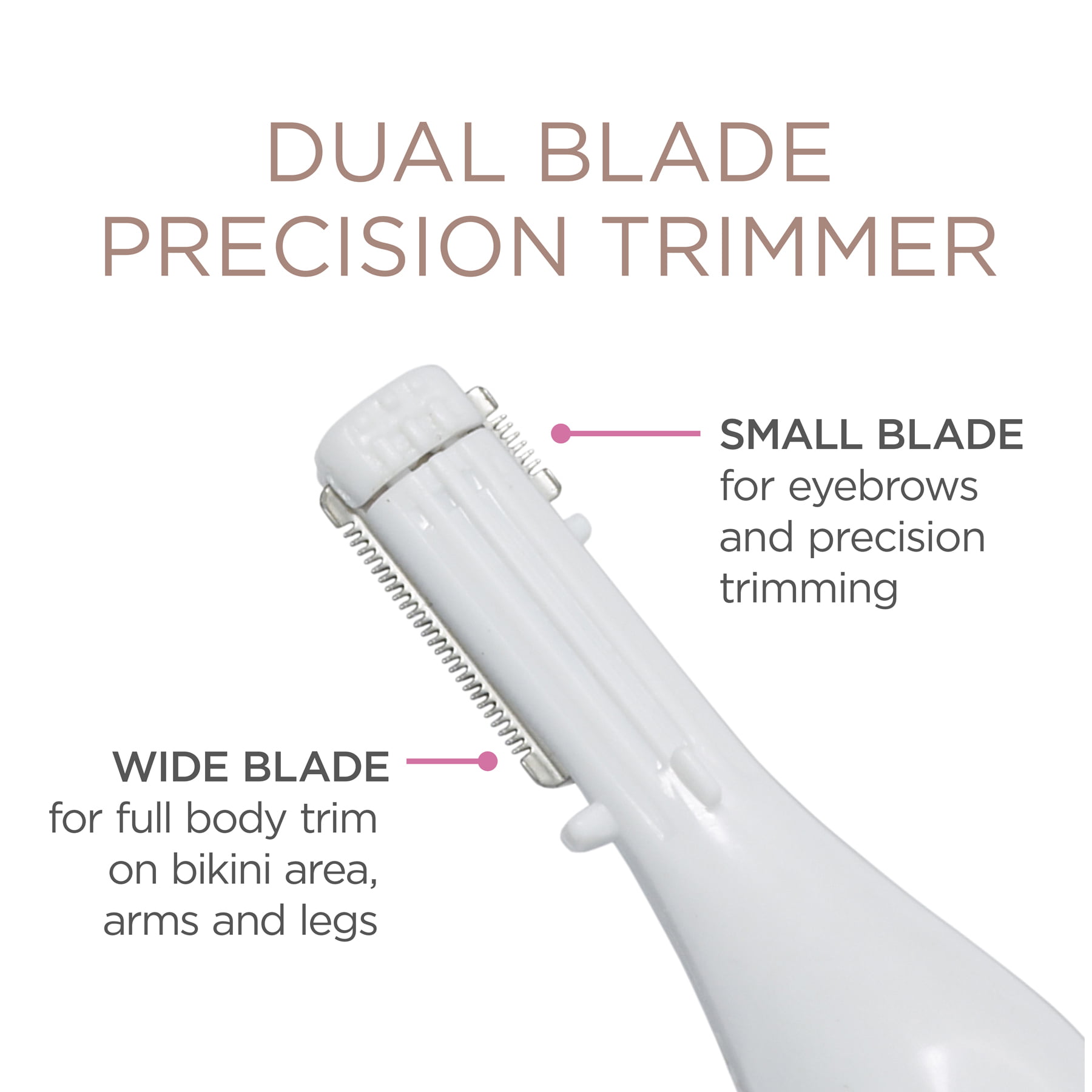 conair satiny smooth ladies dual blade precision trimmer
