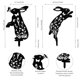 thumbnail image 5 of Estacas de metal para tulipanes de conejo, estacas decorativas para jardín, decoración de jardín de conejo de 15 pulgadas, patio de silueta de conejo negro (conejo), 5 of 5