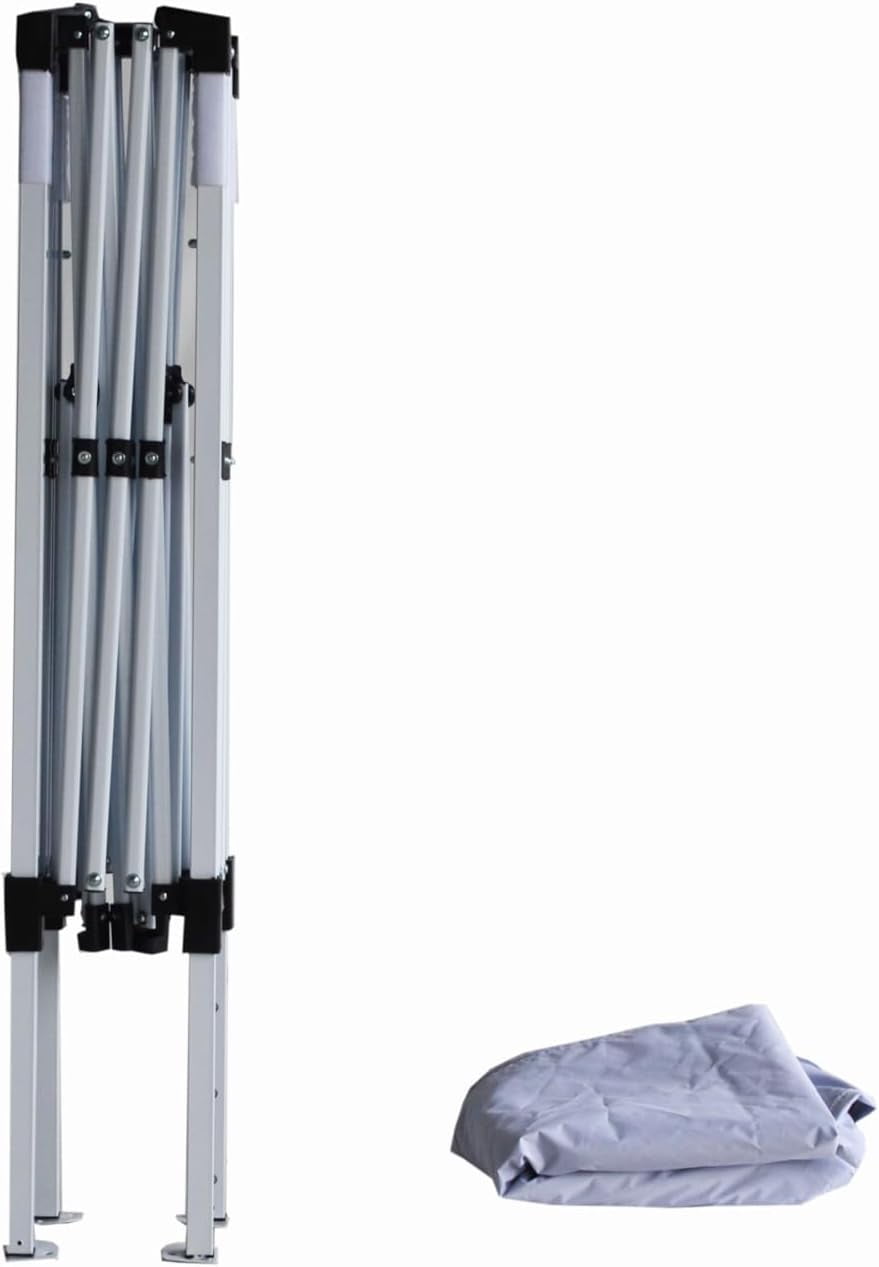Impact Canopy Q-Shade Portable 10x10 Pop Up Tent High Performance Lightweight Outdoor Canopy Kit, Light Grey