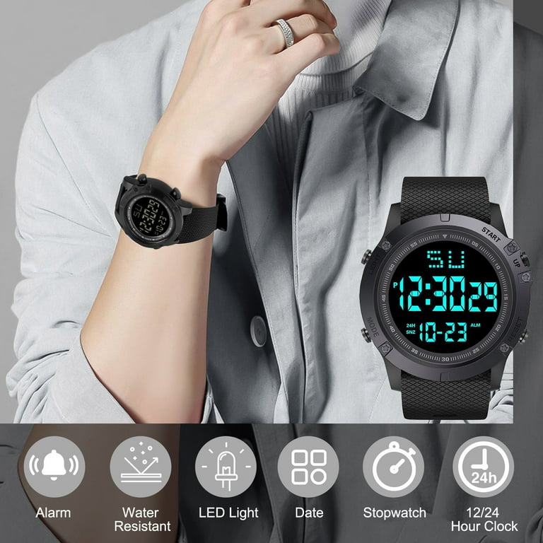 led digital watches for men