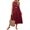 Wine Red, variant on tasrioml Women's Sleeveless Long Dress Casual Crew Neck Maxi Dress Summer Beach Vacation Shift Sundress with Pockets