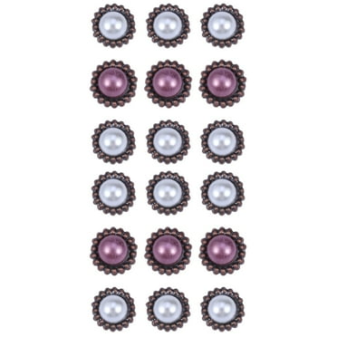 2 Pack Decorative Brads Large Scrapbook Pearl Brads 1.60X1.50X1.50CM