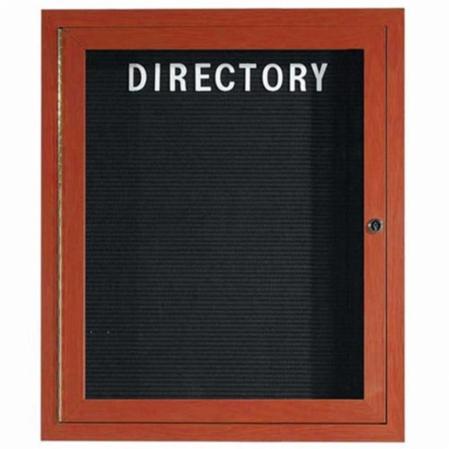 Aarco Products ADCW3630R Armoire de Répertoire en Aluminium Fermé - Cerise