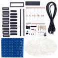 thumbnail image 1 of DQrwqpou 3D8 8x8x8 3MM 3D Squared DIY Kit LED Cube PCB Board 4.5-5.5V para (azul), 1 of 9