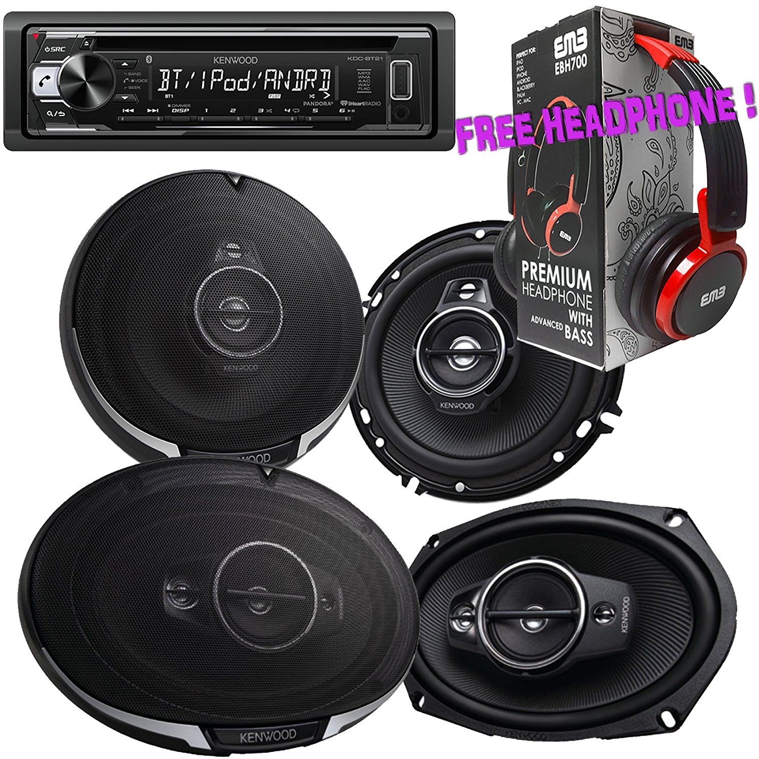 Package _ Pair of Kenwood KFC_ 6995PS 6x9 650W 5_way + Pair of Kenwood