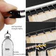 thumbnail image 4 of BIHRTC Paquete de 25 clips de cortina negros, colgadores de luces, soporte de alambre de metal pequeño para colgar luz de toldo de caravana, decoración navideña, ducha, decoración del hogar, fotos int, 4 of 5