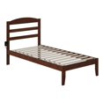 thumbnail image 2 of AFI Warren Solid Wood Traditional Twin Bed with USB Charging Station in Walnut, 2 of 12