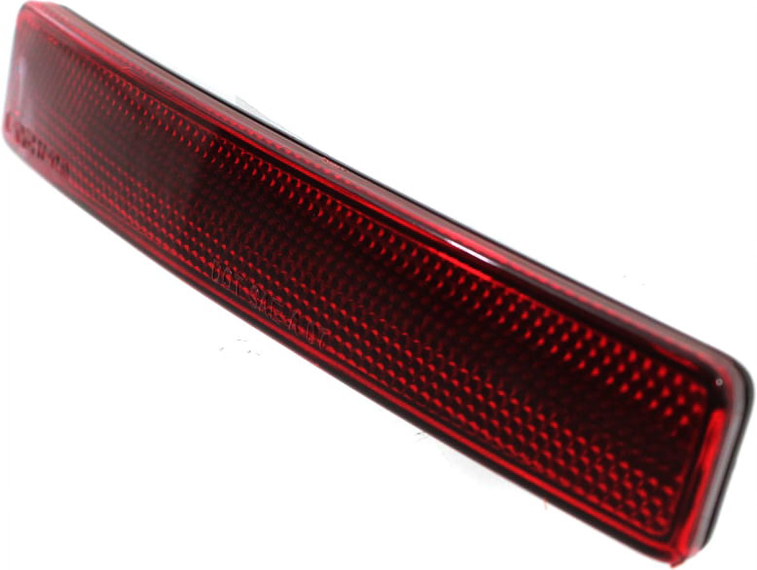 Bumper Reflector Compatible With 2009-2012 Chevrolet Traverse 2007-2012 GMC Acadia Rear, Left Driver