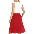 thumbnail image 5 of ZXIHZF Jupe Midi Plissée Fluide en Chiffon Classique pour Femmes, 5 of 5