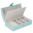 thumbnail image 4 of Jewelry Box, Necklace Display Box, Multilayer 6 Hook Designs for Travel Or Daily Use Weddings, Christmas Light Blue, 4 of 8