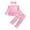 Light Pink, variant on 2T Baby Girls Clothes 3T Girls 3PCS Outfits Set Letter Print Toddler Girls Long Sleeve Top Camo Pants Set with Headband Pink