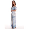 thumbnail image 2 of Riviera Sun Tie Dye Off Shoulder Maxi Sundress (Small, Blue), 2 of 3