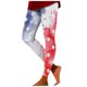 thumbnail image 2 of MKLEKYY Leggings deportivos para mujer, leggings con estampado tie dye del Día de la Independencia, leggings deportivos de levantamiento, pantalones de yoga, 2 of 4