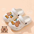 thumbnail image 6 of Djtdsds Kids Themed Clog Sandals Soft Non- Open-Toe Slippers Color:White,Size:8-9 Years, 6 of 8