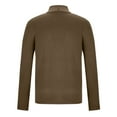thumbnail image 5 of safuny Men's Classic Cardigan Sweaters turn Collar Slim Casual Knitted Sweater long sleeve button Brown XXL, 5 of 6