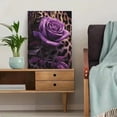 thumbnail image 5 of UXIEQU Leopard Rose Floral Canvas Wall Art Print 15.75x11.81 Inches, 5 of 8
