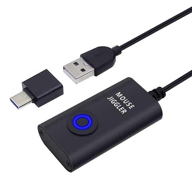 2 en 1 movimiento indetectable del ratón Jiggler Mover para el despertar de la computadora
