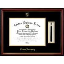 Tulane University 14" x 17" Tassel Box and Diploma Frame