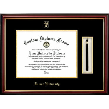 Tulane University 14" x 17" Tassel Box and Diploma Frame