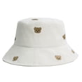 thumbnail image 1 of Sombrero de verano con circunferencia de 54-58 cm, sombrero de pescador con oso bordado para mujer, sombrero para lavabo, sombrero protector solar para exteriores, 1 of 5