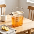 thumbnail image 4 of ZZkhGO Portable Cold Brew Pitcher, Large Capacity Plastic Water Jug with Handle, Cream Style Fruit Tea Infuser for Summer, Leakproof Iced Coffee Carafe for Home Bar, 4 of 6