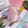 thumbnail image 6 of Dteck For Apple iPhone 12 Mini 5.4" [Flower Embossed] PU Leather Wallet Flip Folio Protective Case Cover with Card Holder and Stand, Rosegold, 6 of 6