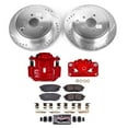 thumbnail image 2 of PowerStop Rear Z23 Evolution Sport Brake Pad and Rotor Kit with Red Powder Coated Calipers Fits: SUBARU Select Models KC5883A, 2 of 4