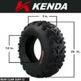 thumbnail image 2 of Kenda Bearclaw K299 - 26x9-12 Front Tire for All Terrain (ATV), UTV, and Side by Side (SxS) Vehicles - 6-Ply - Bear Claw 26x9x12 with Kenda Keychain, 2 of 9