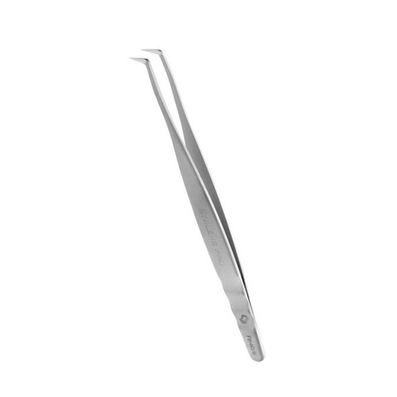 Professional eyelash tweezers EXPERT 40 TYPE 8 (curved tweezers for volume extension,85′)- TE-40/8