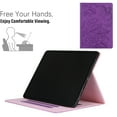thumbnail image 4 of Dteck Folio Case for iPad 10th Gen 2022 10.9" Screen, Embossed Butterfly Folio Stand Smart Cover Auto Wake Sleep PU Leather Card Slots Holder Protective Case for iPad 10th Generation, Purple, 4 of 5