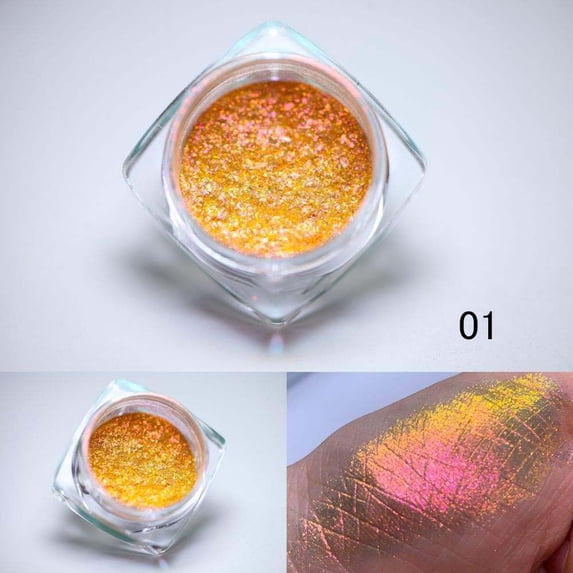 Chromes Nails Powder Mirrour Effect Nails Pigment for Gel Nails Manicure Nails Glitters Dust Nails Art Decors
