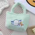 thumbnail image 1 of Bolsa de felpa Kawaii Sanrio Kuromi Kitty Plushie, mochila de Anime Melody Cinnamoroll, bolso de peluche de dibujos animados, regalos de cumpleaños para niñas, 1 of 4