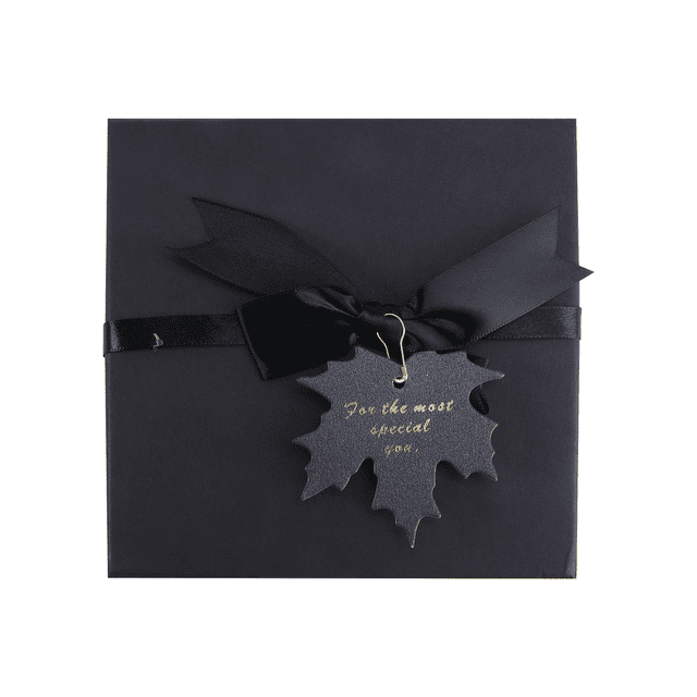 1 caja de almacenamiento negra para regalo de perfume, caja de regalo para fiesta con cinta.